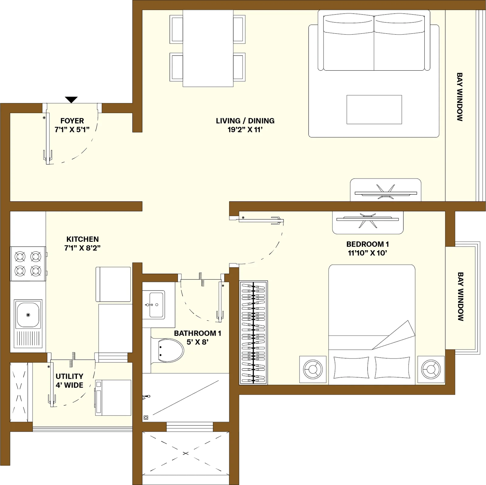 3BHK Floor Plan
