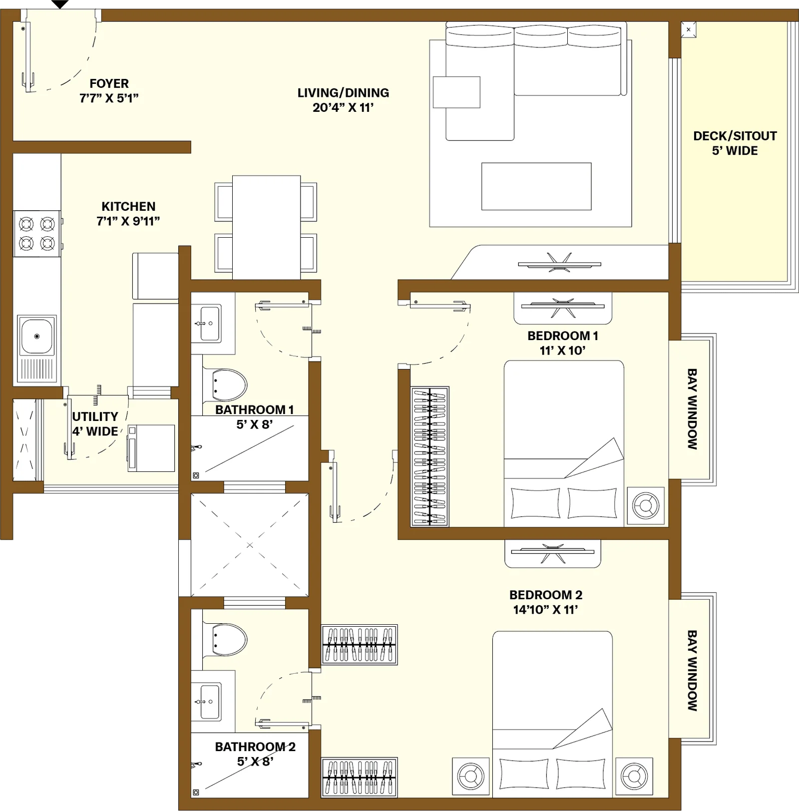 4BHK Floor Plan
